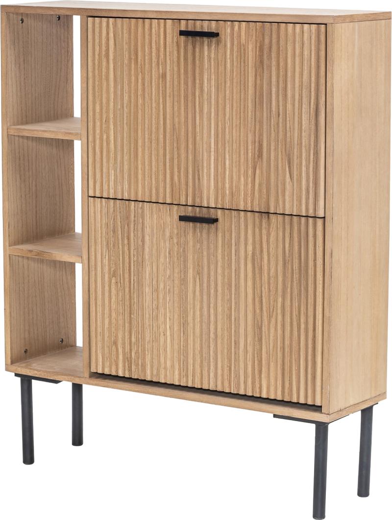 Skoreol med skjulte skuffer i bøgetræ - Nordlys Furniture