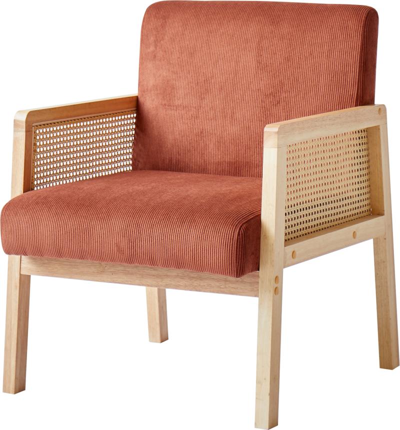 Loungestol Borgo i Rød Fløjl fra Nordlys Furniture