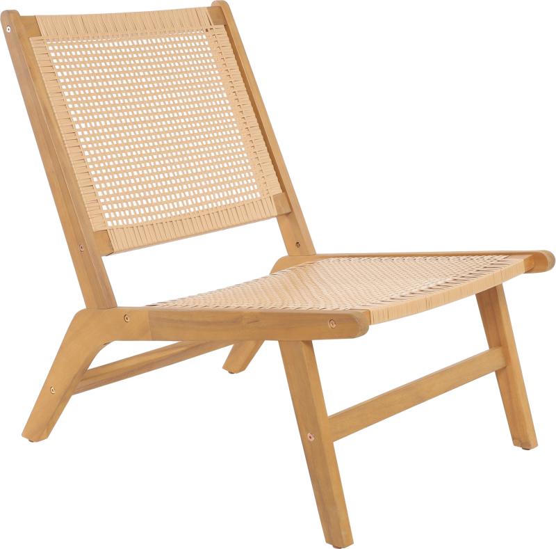 Loungestol i akacietræ fra Nordlys Furniture - Naturbrun