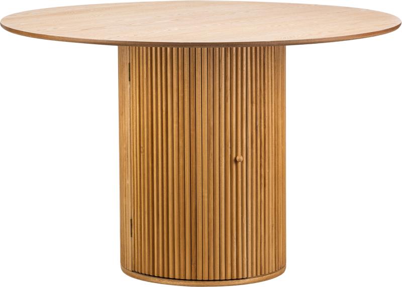 Spisebord Nordlys Furniture Havana6p ø120 Natur Massivt Fyrretræ Søjlefod Fsc-certificeret
