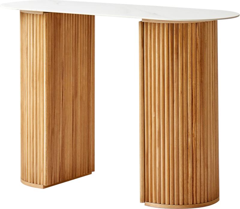 Konsolbord i FSC-bøgetræ fra Nordlys Furniture - Hvid Natur