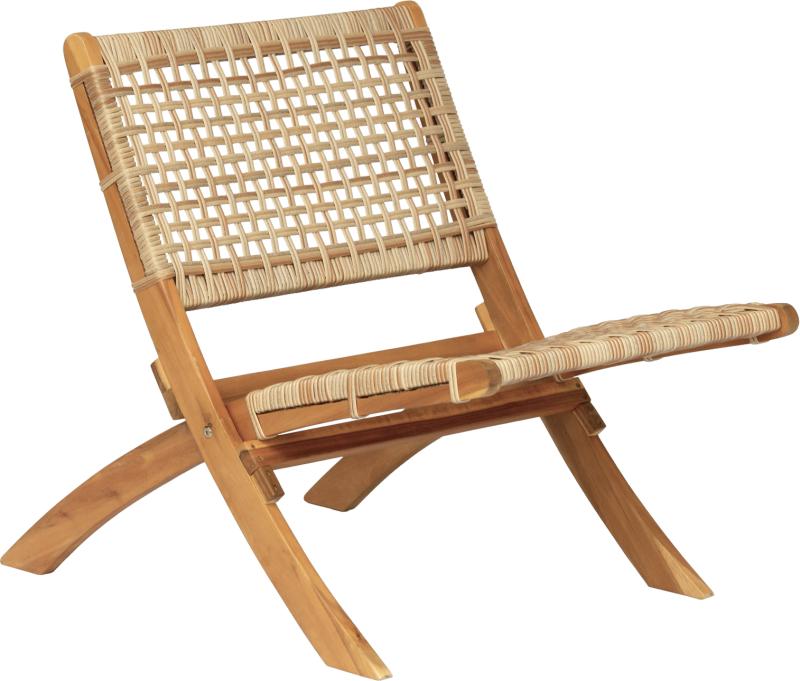 Loungestol Nordlys Furniture Janeiro Fsc-certificeret Akacietræ Natur Med Flettet Reb   Tidløst Design