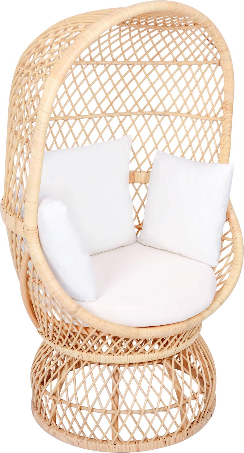 Loungestol Nordlys Furniture Manado   Fsc-certificeret Natur Rattan Med Polstret Sæde     Puder