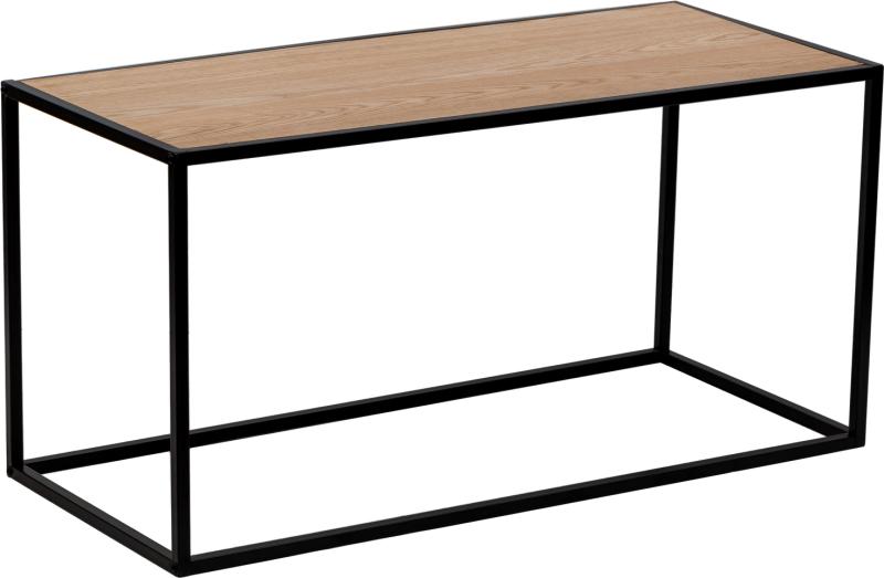 Sofabord   Kaffebord Monroe Fra Nordlys Furniture   Træ   Sort Metalramme H45   B90   D40
