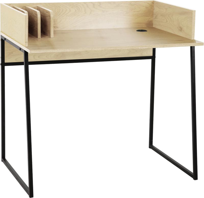 Industrielt Skrivebord med Hylder - Nordlys Furniture Benton