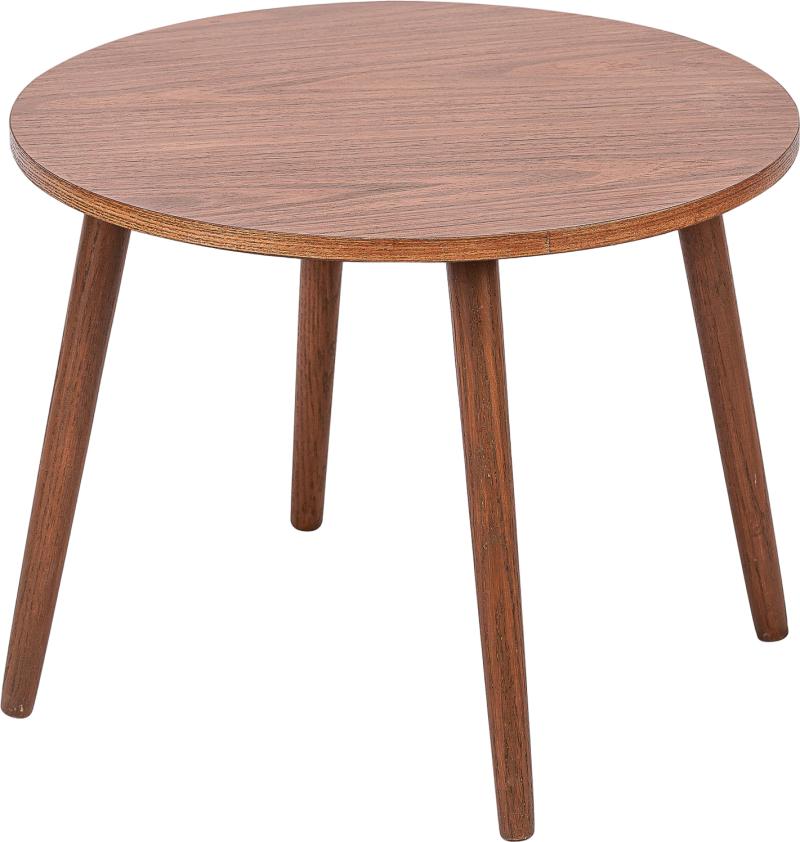 Udendørs Sidebord Nordlys Furniture Ginza ø50 H37 Brunlakeret Fyrretræ Fsc-certificeret