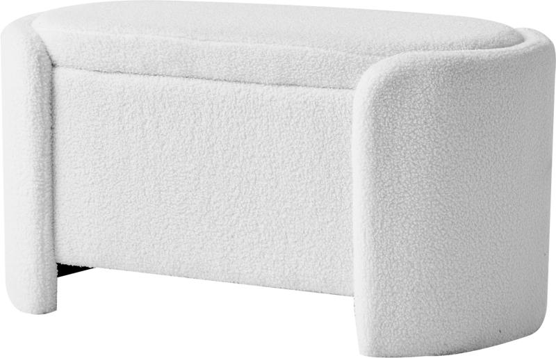 Entrébænk Moss fra Nordlys Furniture i Hvid Bouclé