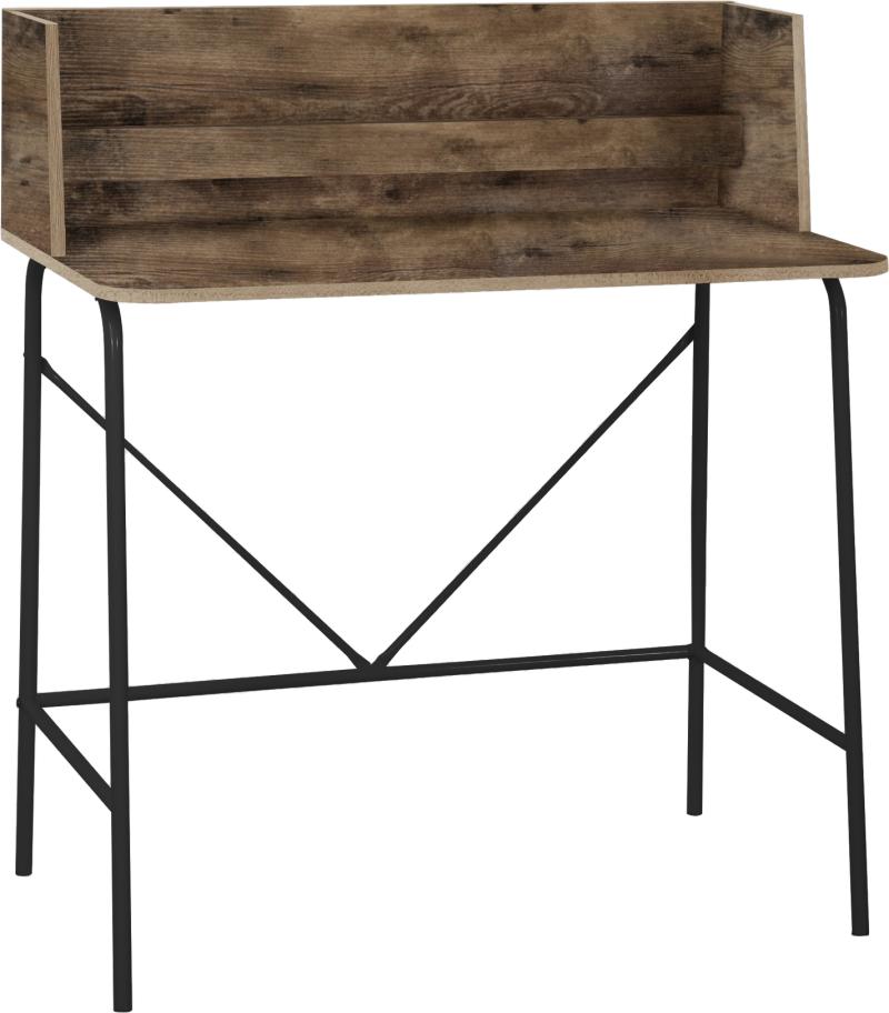 Skrivebord Houston - Industrielt Design med Sort Metalstel
