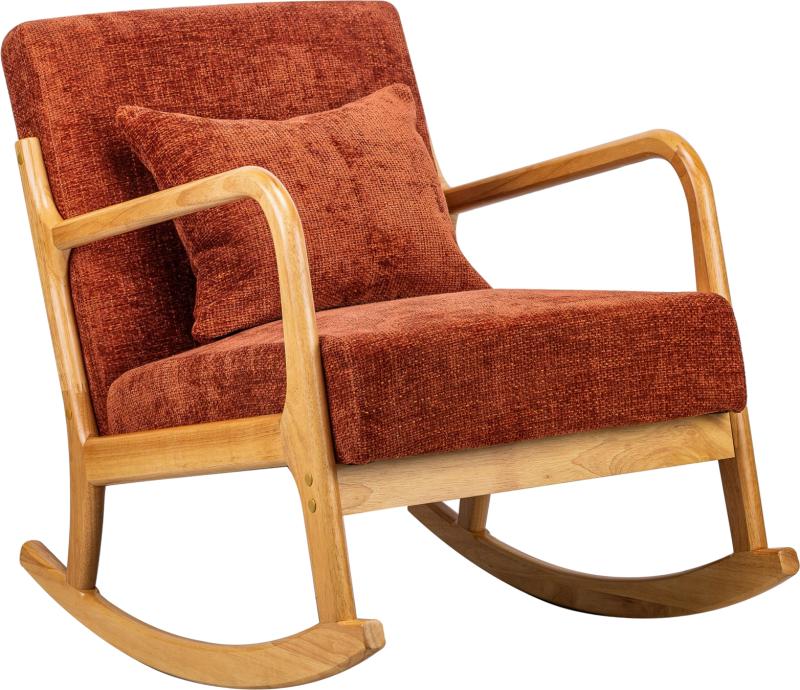 Gyngestol Nordlys Furniture Diana Rød Polstring Fsc-gummitræ H80ã B64ã D88