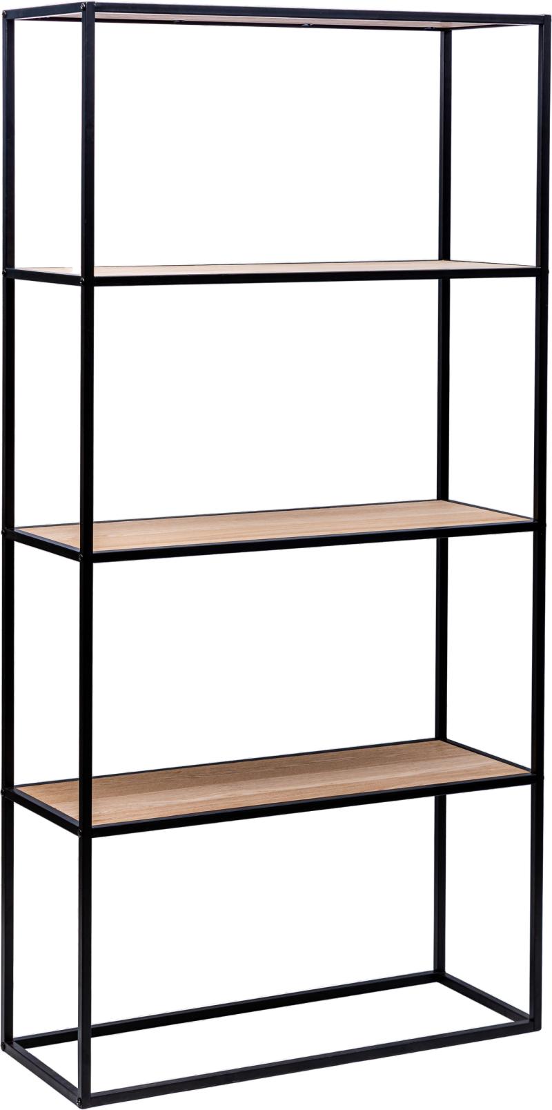 Opbevaringsreol Nordlys Furniture Arne Sort Metal H154xb75xd27