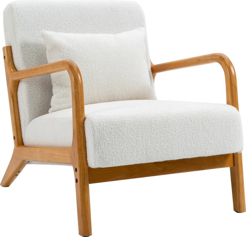 Ergonomisk Loungestol Ohama med Hvid Polstring - Nordlys Furniture