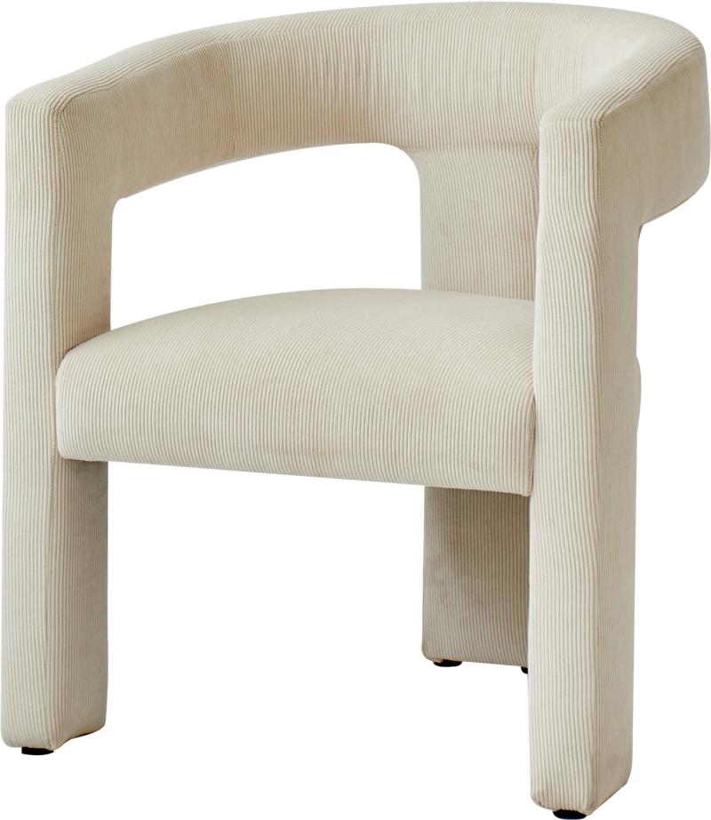 Loungestol Nordlys Furniture Arusha Fløjl Beige Kompakt Design H75ã B66ã D58