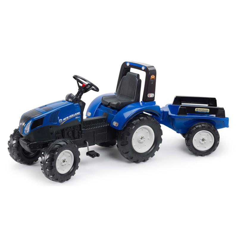 New Holland Pedaltraktor med Trailer - Perfekt til Leg!