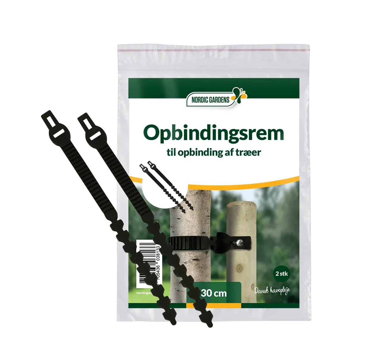 Nordic Gardens Opbindingsremme til Træer - 30 cm, 2 Stk