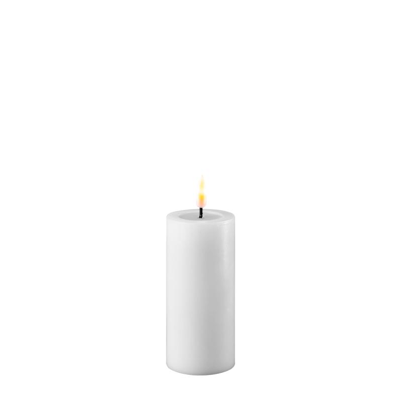 Deluxe Homeart Hvide Led Bloklys 5x10
