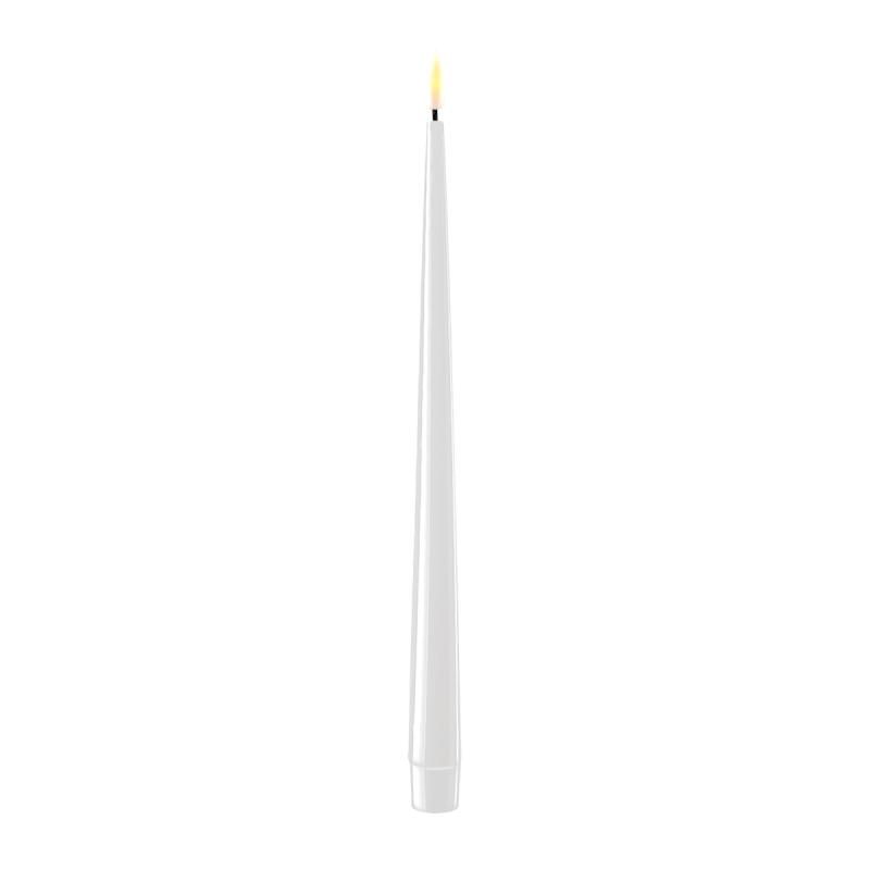 Deluxe Homeart Hvide Led Kertelys   2x28