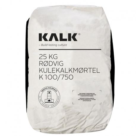 Rødvig Kulekalk Mørtel K100 750  :  Korn  -