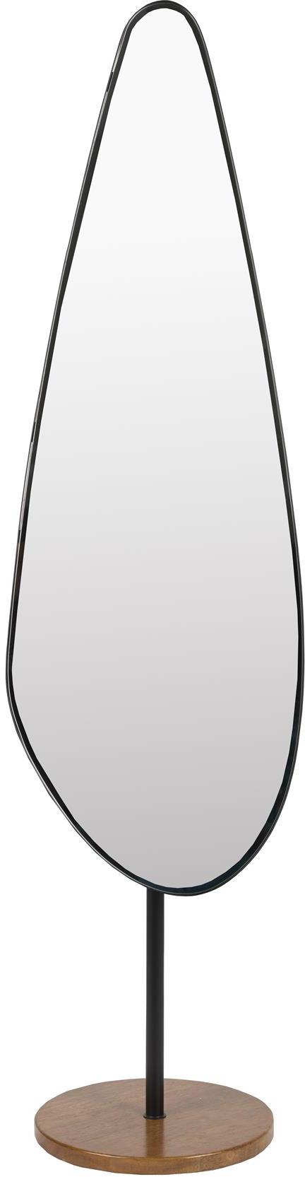 Elegant Vægspejl med Sort Jernramme fra Studio White