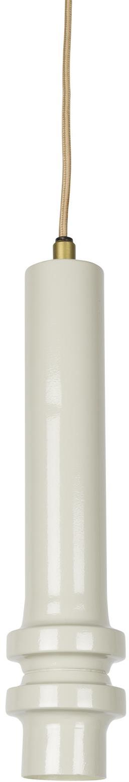 Pendellampe Studio White Duct i Jern Beige - Dæmpbar