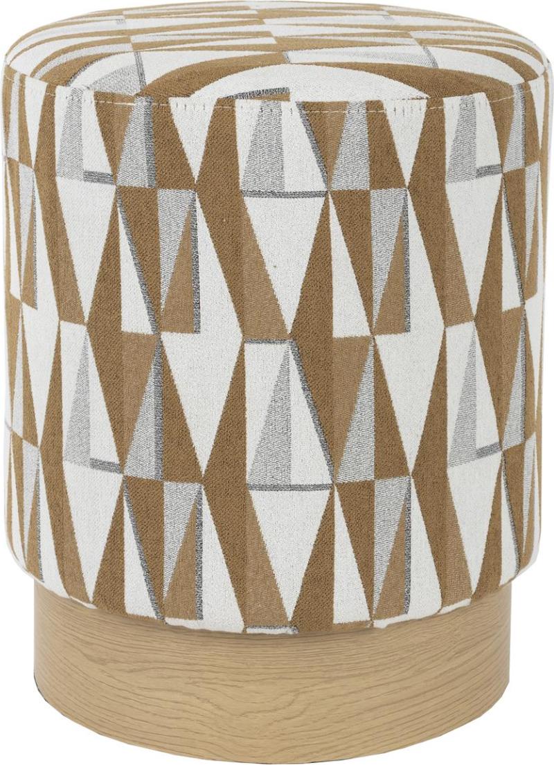 Moderne Ziggy Skammel i Mørk Sand - Elegant og Funktionel