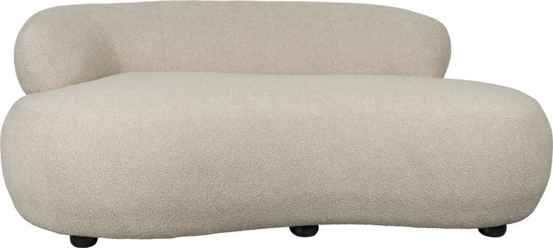 Loungesofa Studio White Noxx - Lysgrå Polyester 185x115 cm