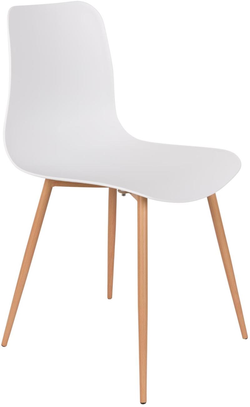 Spisebordsstol Studio White Leon Offwhite Polypropylen Med Jernstel Alsidig Spise-   Kontorstol