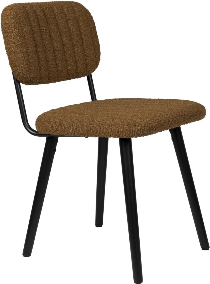 Elegant spisebordsstol i mørkebrun egetræ - Studio White