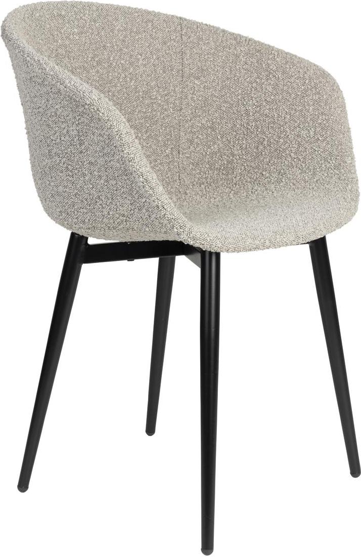 Elegant spisebordsstol Charly i lysgrå fra Studio White