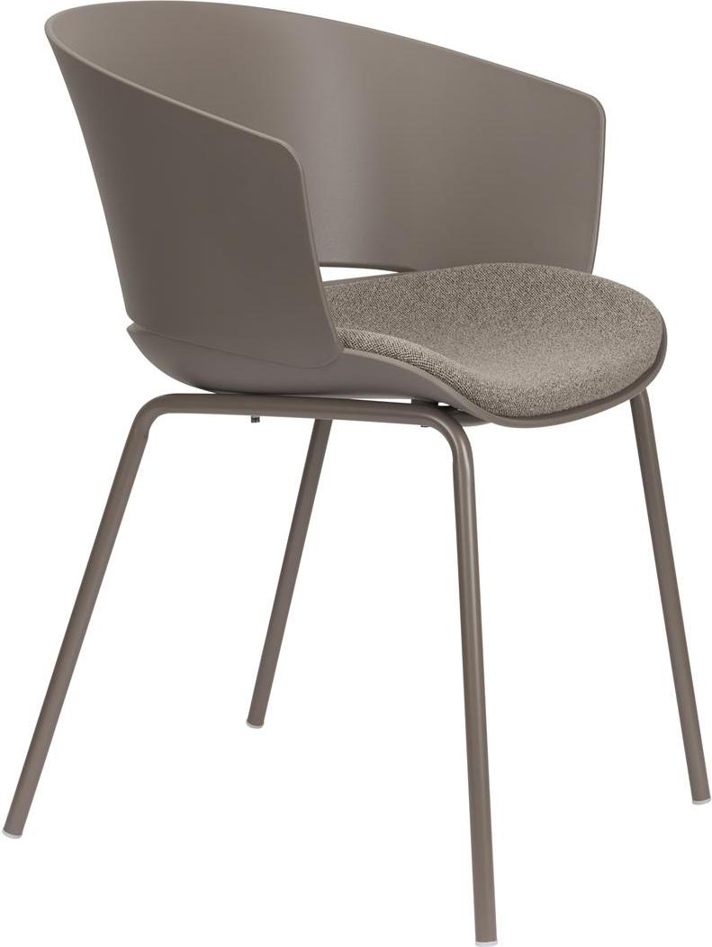 Spisebordsstol Studio White Jessica - Mørkegrå med Metalben
