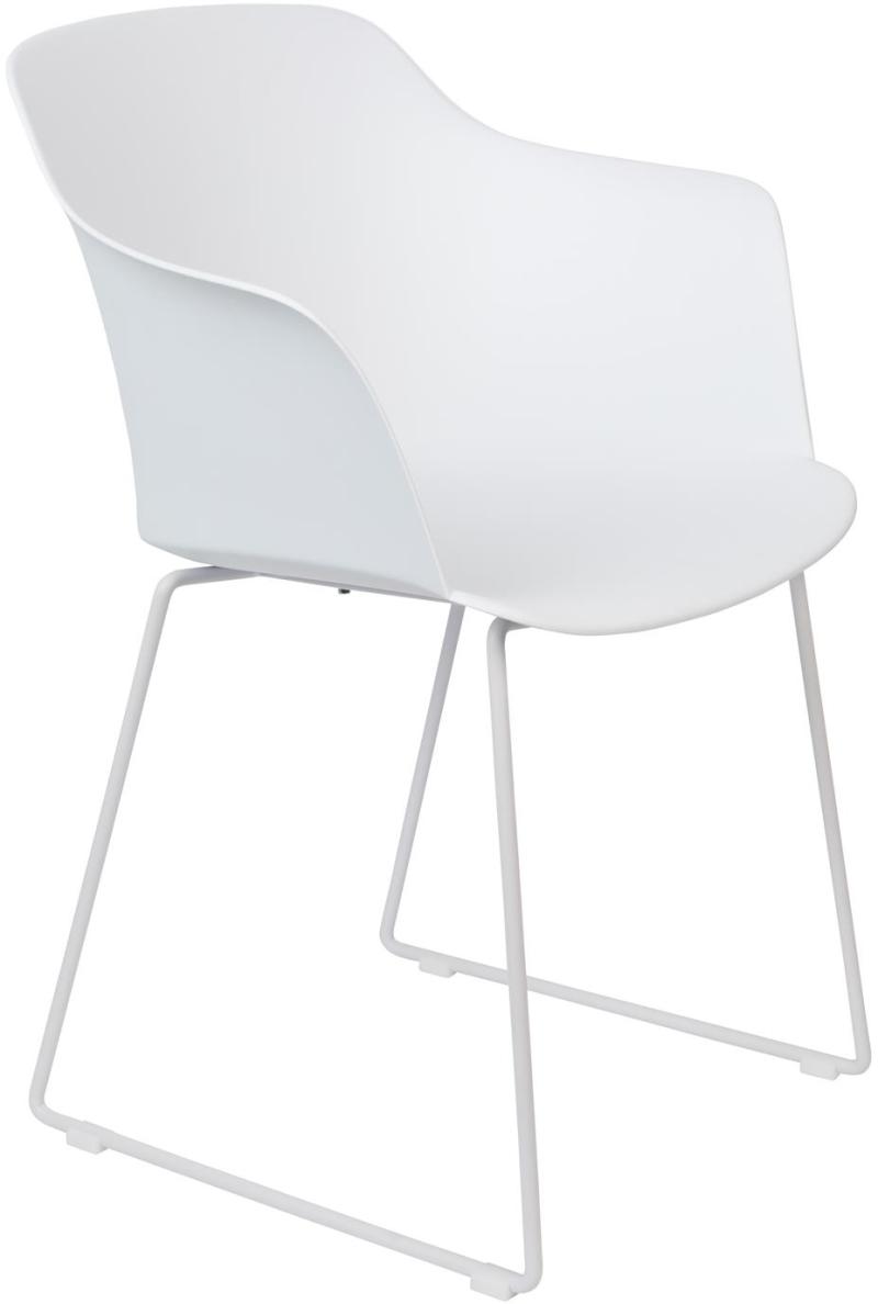 Elegant Tango Spisebordsstol Med Armlæn - Offwhite Design