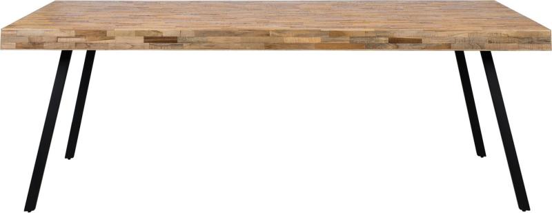 Spisebord Studio White Suri - Natur Teak med Metalramme