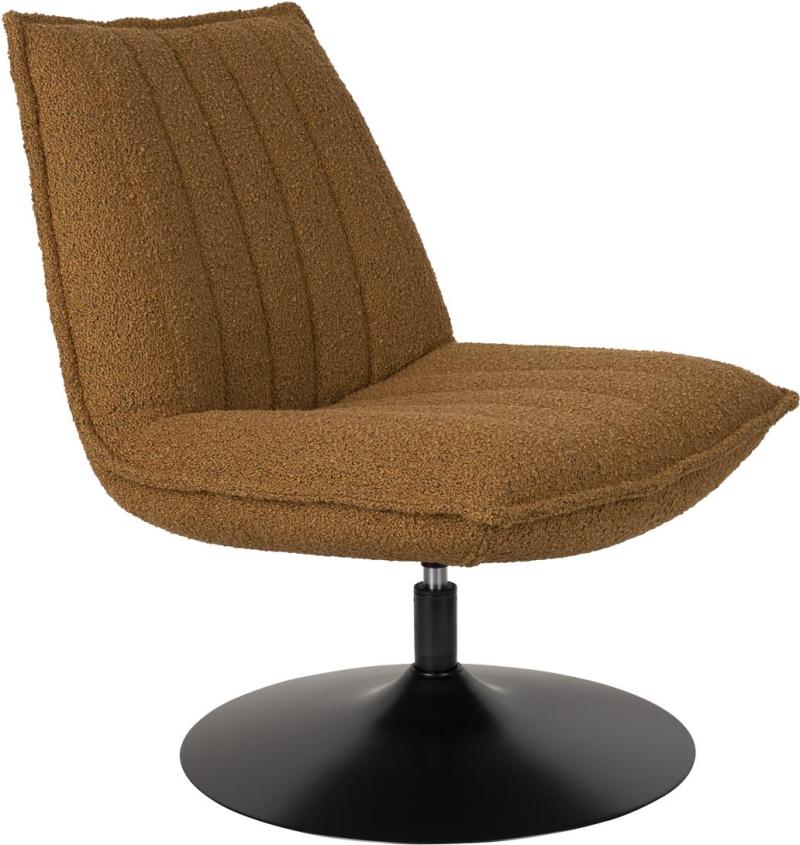 Loungestol Studio White Jax  Valnød  Akryl-polyester Stof   Metalstel  H85ã B68ã L79