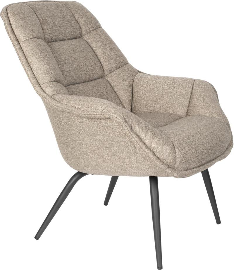 Elegant loungestol i stenlysgrå fra Studio White