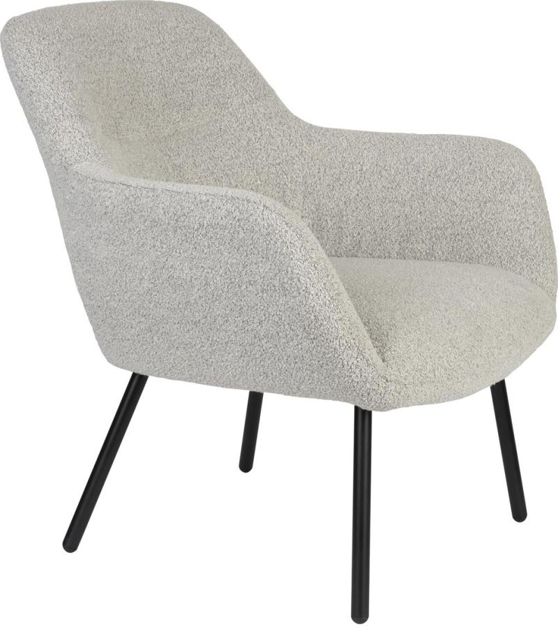 Loungestol Studio White Dude i Beige med Polstring