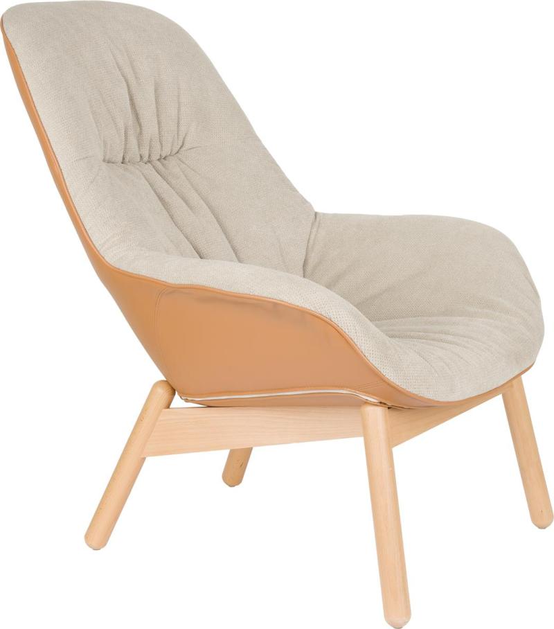 Elegant Duke Loungestol i Lysgrå Nylon og Polyester