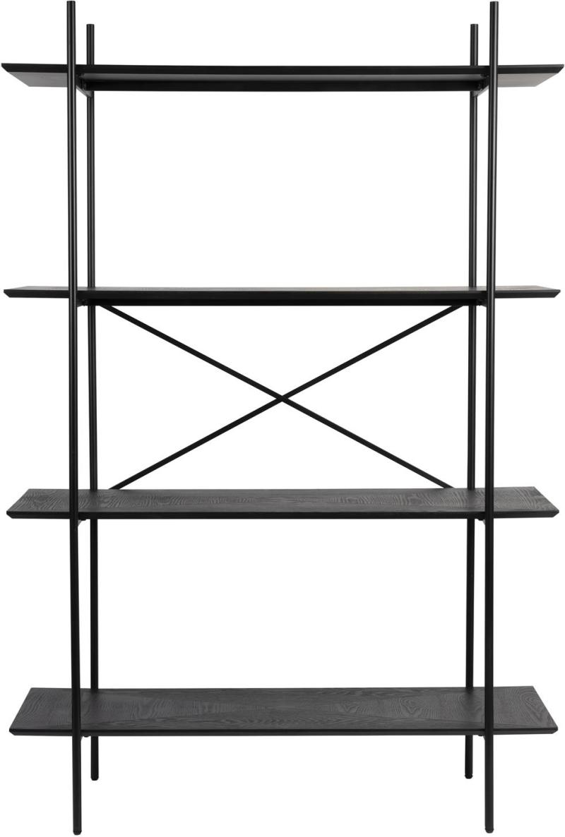 Opbevaringsreol Studio White Cabinet Antracit H180xb120xd40