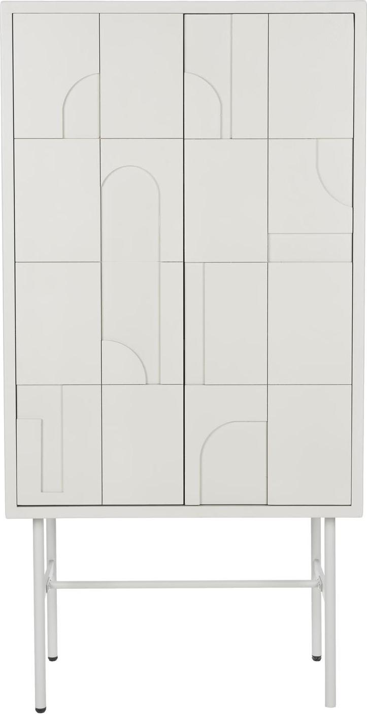 Højskab Studio White Funk Offwhite - Elegant Opbevaring