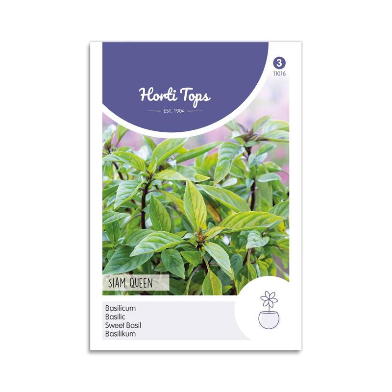 Sød Basilikum Frø Quot Siam Queen Quot Horti Tops