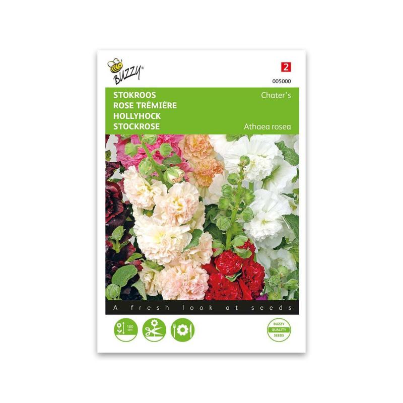 Stokrose Frø  Chaters Double Mix