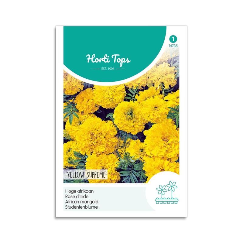 Tagetes Frø "Yellow Supreme" - Smukke Blomsterfrø