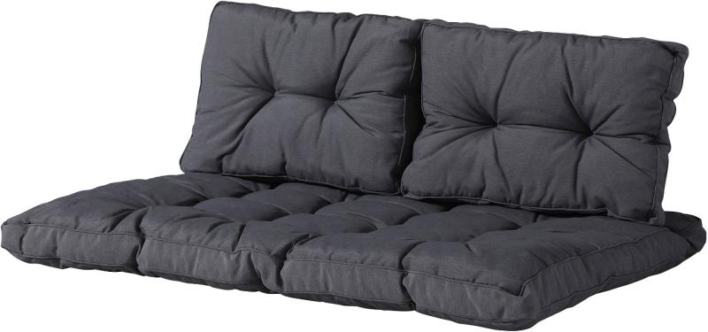 Udendørs Pallepudesæt Nordique Design Albi Mørkegrå Stofhynder 120x80x15