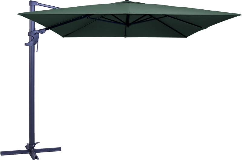 Hængeparasol Med Sidearm Nordique Design Colmar Mørkegrå 300x300   Aluminium Stål