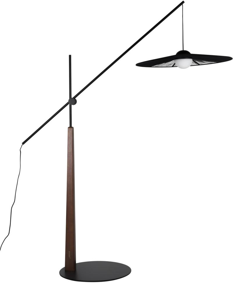 Gulvlampe Zuiver Belle Antracit - Højdejusterbar Elegance