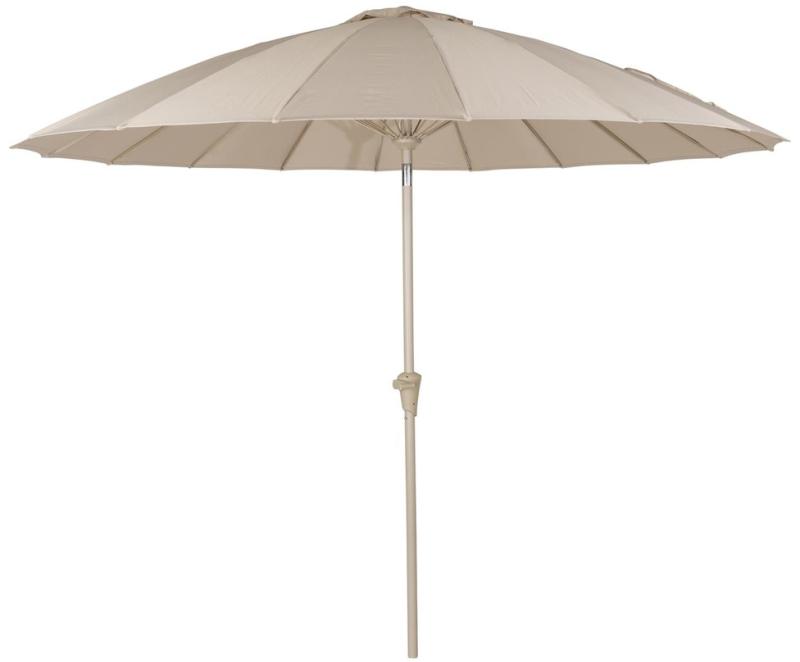 Udendørs Parasol Med Sidearm Zuiver Brown ø250 Stenlysgrå Polyester