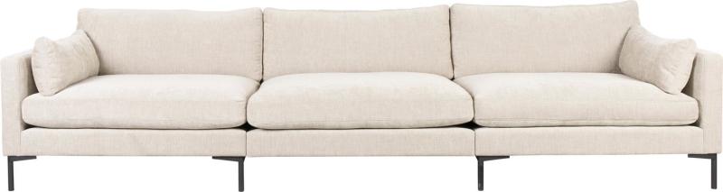 -personers Sofa Zuiver Summer Perlemor Stof Med  -skum   Stålramme H82   D101   B335