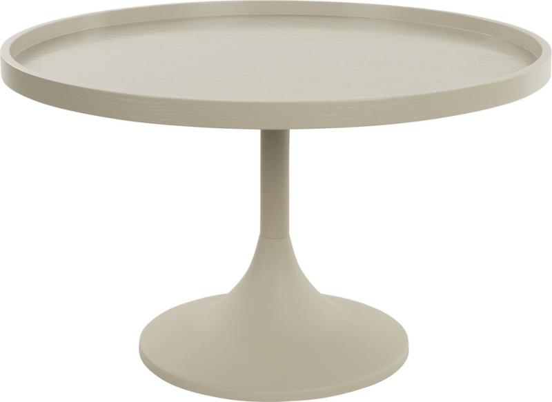 Sofabord Cafebord Zuiver Jason Rund ø69 H42 Lysgrå Stål Mdf