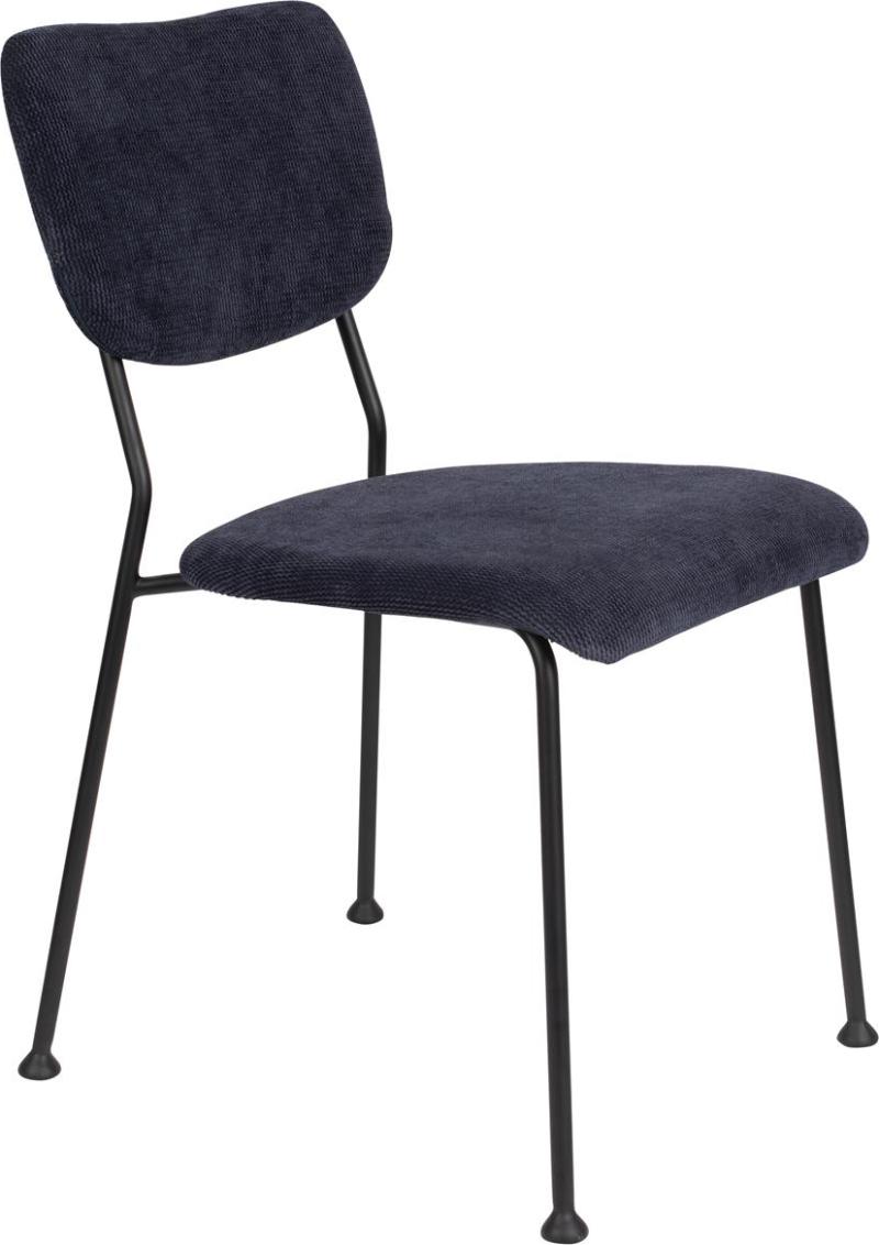 Benson Spisebordsstol i Antracit med Metalben - Tilbud!