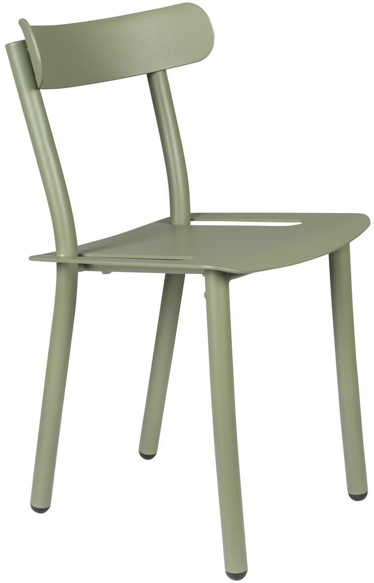 Udendørs Spisebordsstol Zuiver Friday Taupe Aluminium Stabelbar 140   Havestol