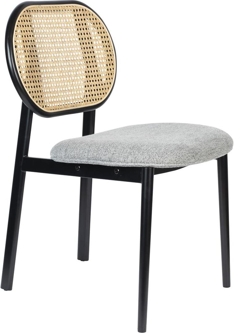 Elegant Spike spisebordsstol i antracit og rattan