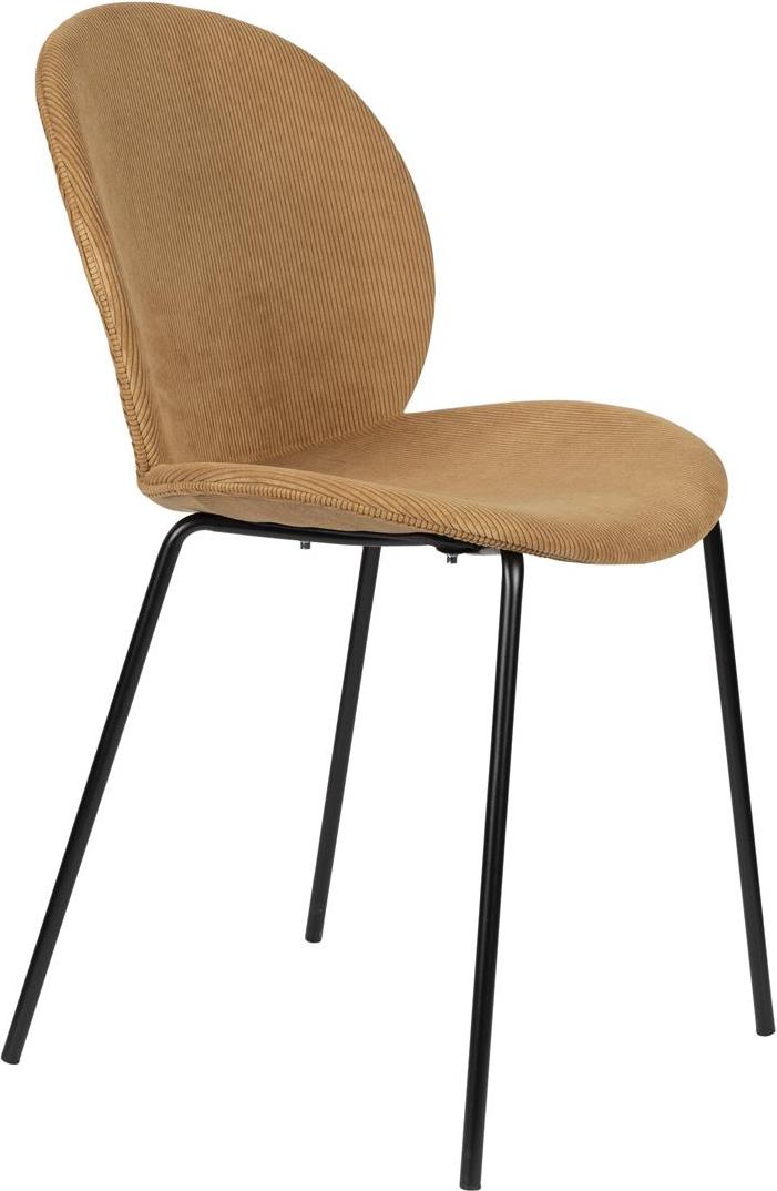 Elegant spisebordsstol Zuiver Bonnet i nougatfarve